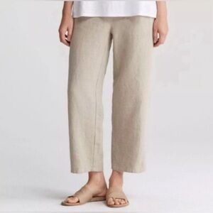 Eileen Fisher Cream Wide Leg Pants